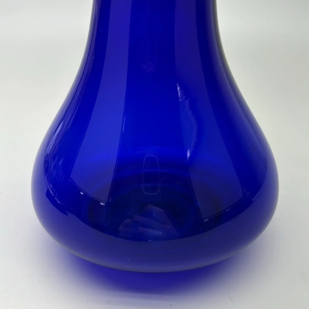 Antique Cobalt Blue Hyacinth Bulb Vase